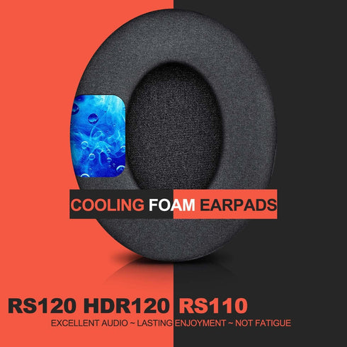 RS120 Cooling Gel Earpads - Hybrid Cooling Gel Replacement Cushion for RS120, RS 110, HDR120 Headphones