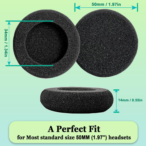 Jabra Replacement Foam Ear Cushions for PRO 920 935 930 9450 9460 9465 9470 9400BS GN1900 (10 Pack)