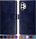 SUANPOT RFID Blocking Leather Wallet Case for Samsung Galaxy A32 5G, Credit Card Holder, Shockproof Cover (Blue)