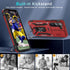 DEERLAMN Military Grade Case for Samsung Galaxy S23 with Slide Camera Cover & Screen Protector - Red