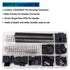 Taiss 600PCS Dupont Connector Kit 2.54mm 1/2/3/4/5/6/7 Pin Housing Connector and Male Female Crimp Pin,Dupont Crimp Pin Adaptor Assortment,Jumper Wire Cable Pin Header