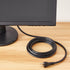 Amazon Basics 10 3 18 125 5-Pack PC Power Cord, feet, Compatible with Monitor, Computer, TV, Prong, AWG, Volts, Black