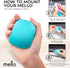 ELEMENTING 1 2 Mello Silicone Cushion Compatible with Apple Magic Mouse & (Marshmello White)