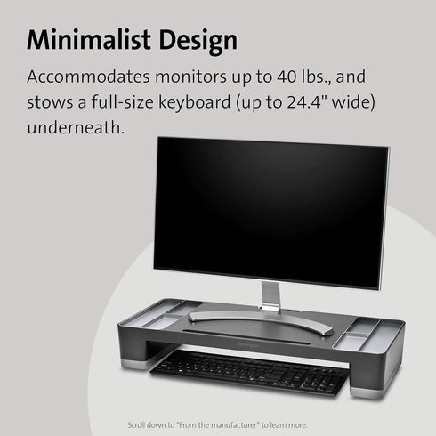 (K58300WW) Kensington Organizing Monitor Stand-Black