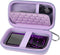 MP3 & MP4 Player Case for SOULCKER/G.G.Martinsen/iPod Nano/Sandisk/Sony NW-A45, Fits Earbuds, USB Cable - Purple