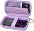 MP3 & MP4 Player Case for SOULCKER/G.G.Martinsen/iPod Nano/Sandisk/Sony NW-A45, Fits Earbuds, USB Cable - Purple
