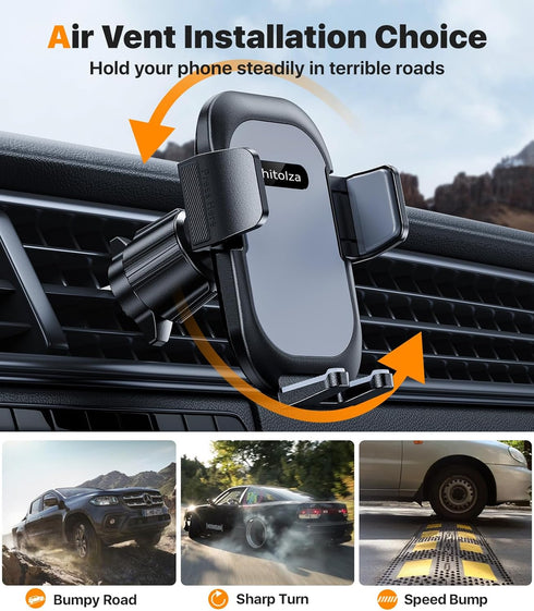 Ultra Stable Phone Holders for Your Car, 360 Adjustable Suction Cup Mount for Dashboard Windshield
