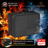 Photo Storage Box with Lock - DocSafe Fireproof Organizer with 16 Inner Photo Cases, Collapsible Portable Filing Safe