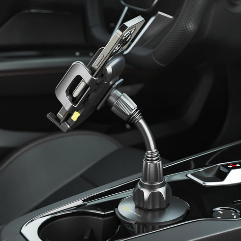 Bracketron TripGrip Universal Phone Holder for Car Cup Holder Mount, 360 Degree Rotation