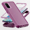 AYMECL Galaxy S20 Plus Case, Military Grade 3 in 1 Full Body Shockproof Dust/Drop Proof Protection Cover, Pink+Wine Red