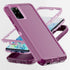 AYMECL Galaxy S20 Plus Case, Military Grade 3 in 1 Full Body Shockproof Dust/Drop Proof Protection Cover, Pink+Wine Red