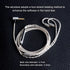 okcsc Earphone Upgrade Cable, 0.78mm 2pin Replacement Cord, 4 Cores OFC Silver Plated Audio Adapter for KZ ZS10, Mic