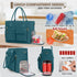 15.6 inch RAINSMORE Teacher Tote Bag with Insulated Lunch Compartment Laptop Bag for Women Lightweight Work Bags Nurse