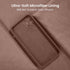 FireNova iPhone 13 Pro Max Case, Silicone Upgraded with Camera Protection, 2 Screen Protectors, Light Brown