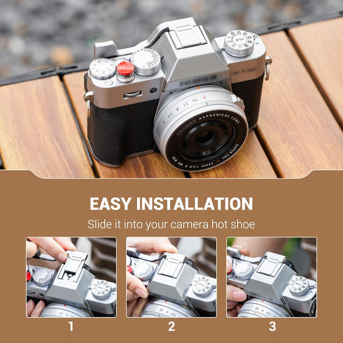 X-T30 X-T30 XT30 XT30 X-T20 X-T10 JJC Metal Thumb Grip & Soft Shutter Button for Fuji Fujifilm III II III Mirrorless
