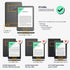kwmobile (2022/2024) Summer Cork Case Compatible with Amazon Kindle - Book Style Protective e-Reader Flip Cover Folio