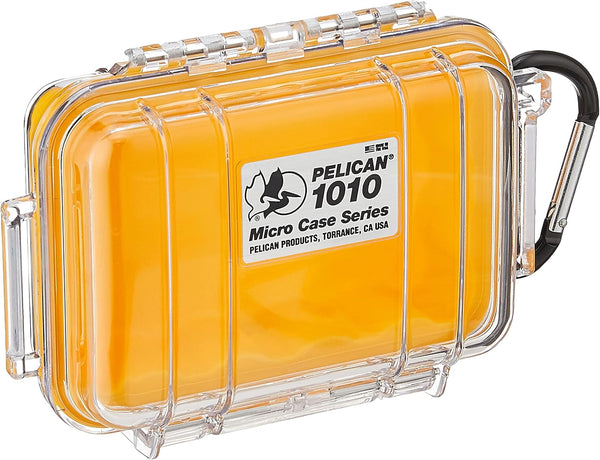 Shop Pelican 1010 Micro Case in Yellow/Clear - Durable, waterproof protection for your gear.