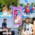 Universal Waterproof Case - 2-Pack IPX8 Phone Lanyard Pouch Dry Bag for iPhone 15 14 13 12 11 Pro Max Plus