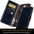 SUANPOT RFID Blocking Leather Wallet Case for iPhone X/XS 5.8" - Shockproof Flip Folio, Card Holder, Blue