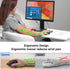 Ergonomic Mouse,Bluetooth Vertical Wireless Mouse,LED Rechargeable Optical Computer Mice, Portable(BT5.2 or USB 2.4GHz) Dual Mode,1000/1600/2400 DPI,8 Buttons for Laptop,Desktop,PC,Macbook (grey)