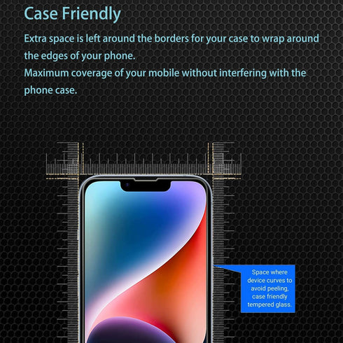 iPhone 14 Back Screen Protector + 2 Front Protectors + Camera Lens Protector, 9H Hardness, Ultra HD, Anti-Scratch -