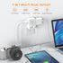 USB Plug Adapter for Wall Outlet, TESSAN USB Wall Plug with 1 USB C and 2 USB A, 4 AC Multiple Outlet Wall Plug, Surge