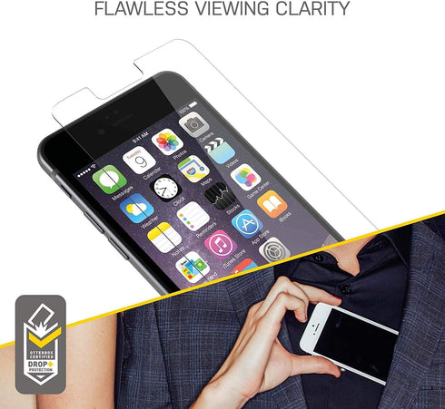 OtterBox Tempered Glass Screen Protector for iPhone 8/7/6s/6 - Compatible with Commuter & Symmetry - Non-Retail