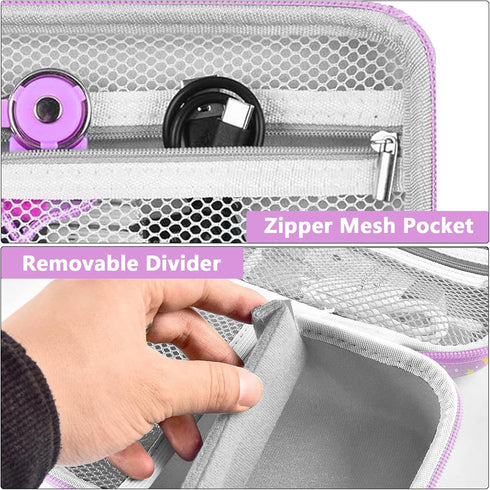 Leayjeen Waterproof Camera Case for Agoigo/Yoophane/DEKER, Underwater HD Kids Toy Digital Camera, Purple Unicorn