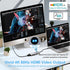 BINZET 6-in-1 4K@60Hz 2 2 10Gbps 100W USB C Hub with HDMI, USB-C & USB-A Ports, Privacy Button, PD Dual USB C Dongle