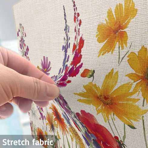 Trosturdspn 85 Inch Spring Floral Indoor TV Cover LCD TV Screen Protector Stretchable Television Dust Cover Watercolor