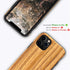 Tasikar Compatible with iPhone 11 Pro Case, Easy Grip Wood Grain Design (Teak)