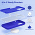 GONEZ iPhone 14 Pro Max Case, Cobalt Blue Liquid Silicone, Magsafe Compatible, with 2X Screen & Camera Lens Protectors.