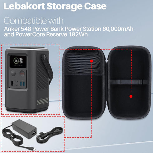 Storage Case for Anker 548 Power Bank Power Station 60,000mAh (Green Case Only)