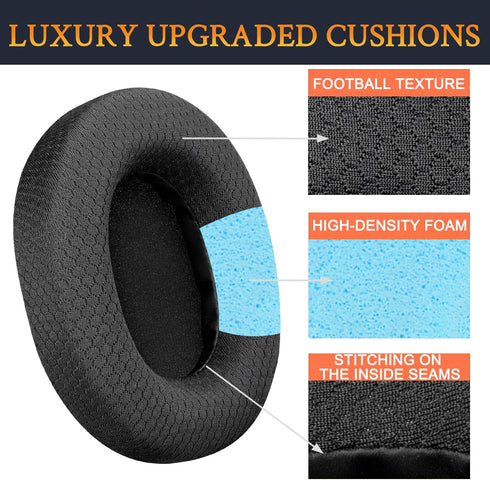 SOULWIT Earpads Replacement Ear Pads Cushions for Sony MDR-7506 MDR-V6 MDR-V7 MDR-CD900ST Monitor Headphones - 7506 MF