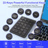 Arsandyn 22 Mouse-Black,2.4GHz 3 Accounting,Numpad Set Keys Wireless Number Pad and Numeric Keypad with Mouse