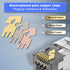 VCELINK CAT6A Connector - RJ45 Pass Through CAT6A CAT7 Shielded 30-Pack Gold Plated for 23AWG Cable