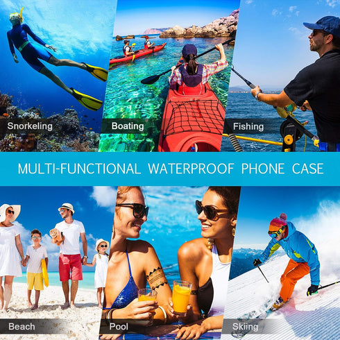 Frienda 12 Pieces Universal Waterproof Phone Pouch, Clear Dry Bag for Smartphones up to 6.9 Inch