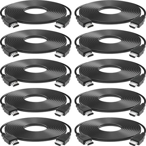 Spofit HDMI Cable 10 Pack 3ft, 18Gbps High Speed HDMI Braided Cord,1080p@60Hz,Dolby TrueHD,DTS-HD