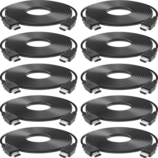 Spofit HDMI Cable 10 Pack 3ft, 18Gbps High Speed HDMI Braided Cord,1080p@60Hz,Dolby TrueHD,DTS-HD