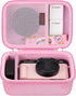 4K Digital Camera Carrying Case for Femivo/VETEK/IWEUKJLO, Travel Compact Storage Cover Bag, Pink
