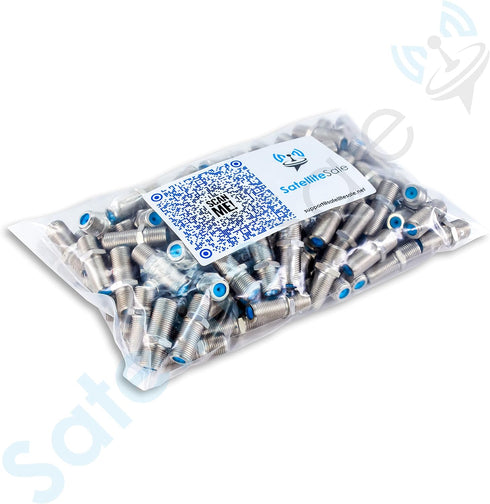 SatelliteSale High-Frequency F81 Coaxial Barrel Connectors, Female to Female F-Type 3Ghz Adapter Coupler Pack of 2 Pcs