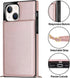 Vofolen Wallet Case for iPhone 15 with Card Holder, Crossbody Lanyard Wrist Strap, Heavy Duty Protective