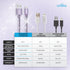 LIQUIPEL Powertek Glitter MFi Certified 6ft Lightning to USB Cable, Fast Charging for Apple iPhone, iPad, Purple