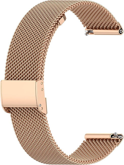 Adjustable Band Compatible with Lyaarka Watch, Metal Mesh Stainless Steel Wristbands Replacement Bands for Smartwatch