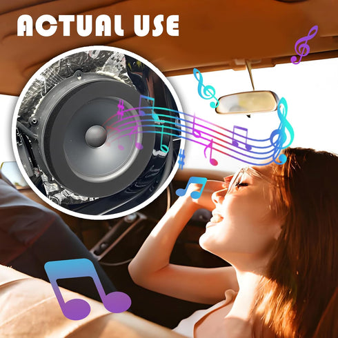 4PCS 6.5 Speaker Rings, Self Adhesive Foam for Enhancing Stereo Sound, High Resilience Speaker Baffles