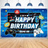 Video Game Backdrop Party Banner, Gaming Theme Birthday Photography Background, Props for Game Fans Kids Decorations