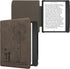 kwmobile Stylish Grey Dandelion eReader Case for Pocketbook Era - Slim & Durable