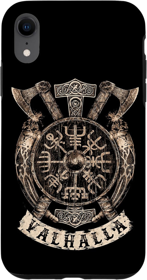 iPhone XR Viking Vegvisir Valhalla Norse Mythology Case