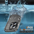 Cozycase Waterproof Case for iPhone 13 Pro Max - Full Body Dustproof Shockproof with Built-in Screen Protector - Black