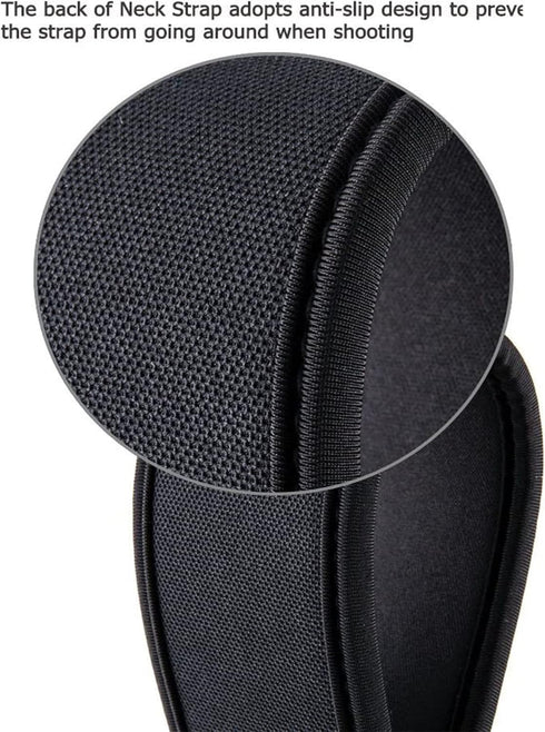 JJC Quick Release Neck Strap for Mirrorless DSLR Cameras - Canon R100, R8, R50, Rebel T8i, T7i, 4000D, 90D, Sony A6700,
